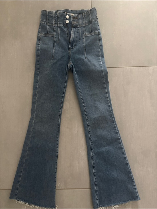 We The Free Denim - Free People WE THE FREE Jayde High-Waist Flared Jeans in Dark Blue